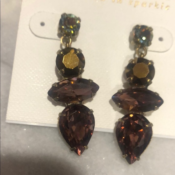 Sorrelli Bronze & Mahogany Fall Crystal Earrings - Picture 8 of 13